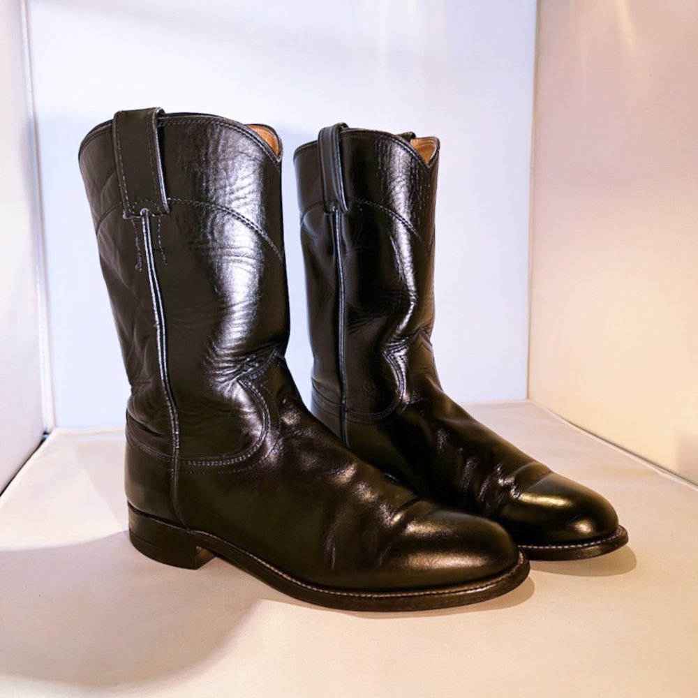 Justin Black Cowboy Boots